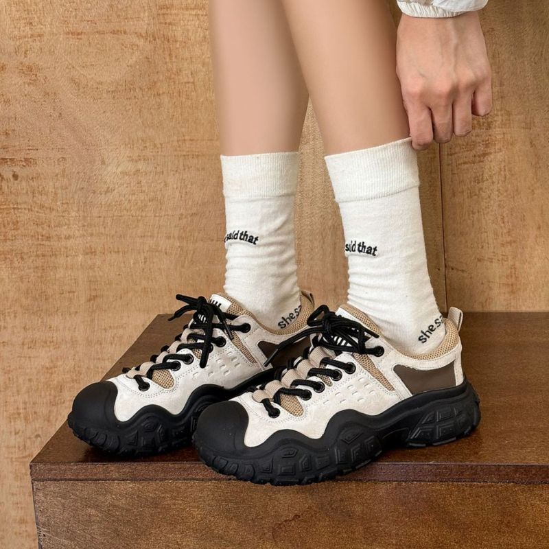 Hässlicher süßer Papa mit dicker Sohle für Frauen, 2024 Herbst Neue Outdoor-Wander- und Bergsteigerschuhe, vielseitige Freizeitsportschuhe,_voghion.com