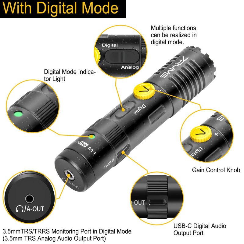 7RYMS MinBo M1 On-Camera Shotgun Condensatormicrofoon voor camera's GoPro Telefoon en laptops_voghion.com