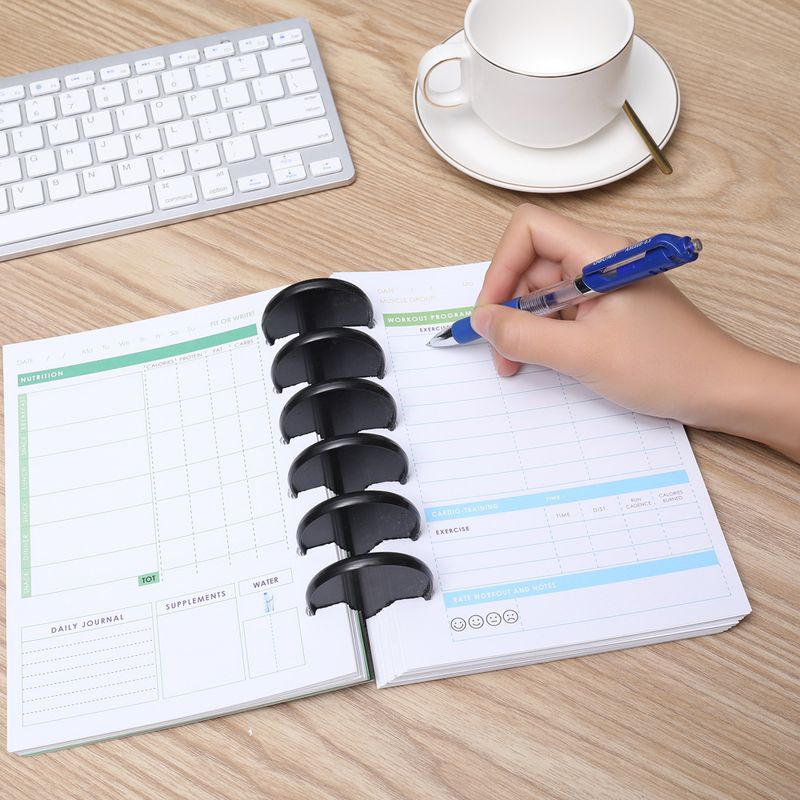 54mm manufacturers sell notebook mushroom hole buckle notebook plastic ring buckle loose-leaf buckle can be turned 360 degrees_voghion.com