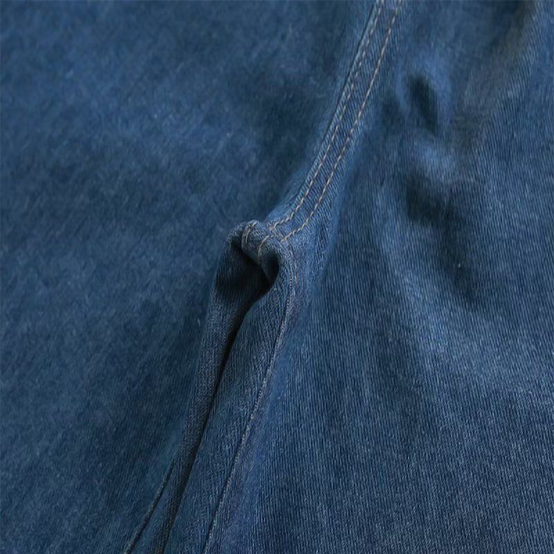 Herrenbekleidung Denim Loose Straight Simple Shorts Gewaschene Retro Casual Shorts_voghion.com
