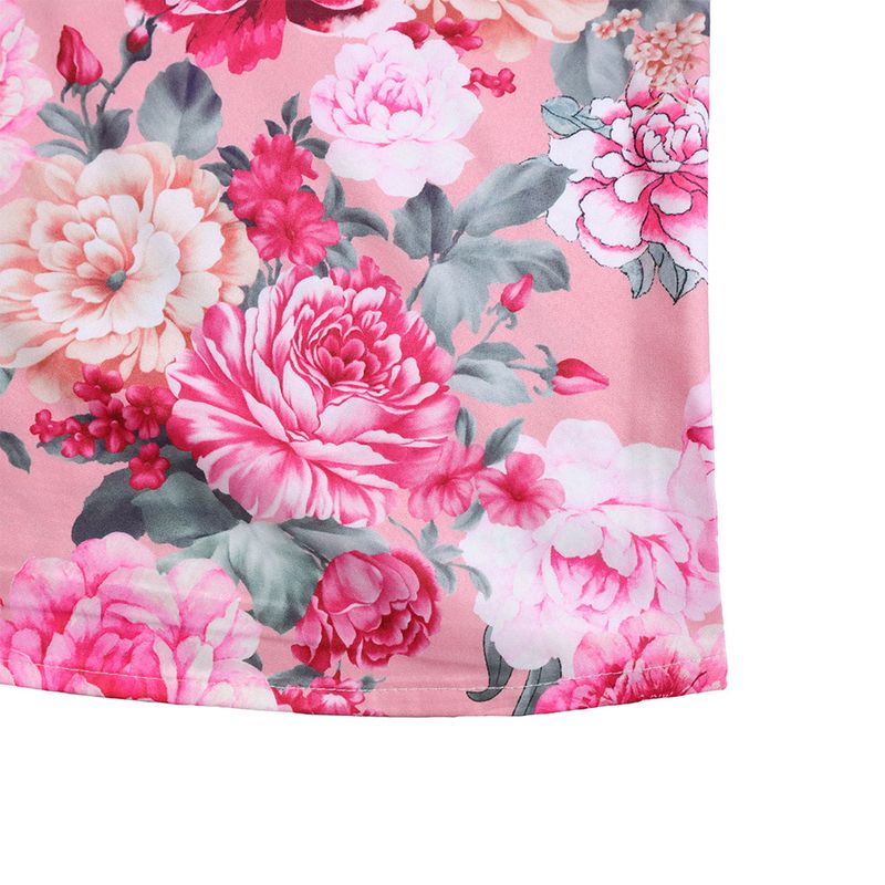 Dameskleding Mode Bedrukt Strappy Shirt met Lange Mouwen Rok Lange Rok Tweedelige Set_voghion.com