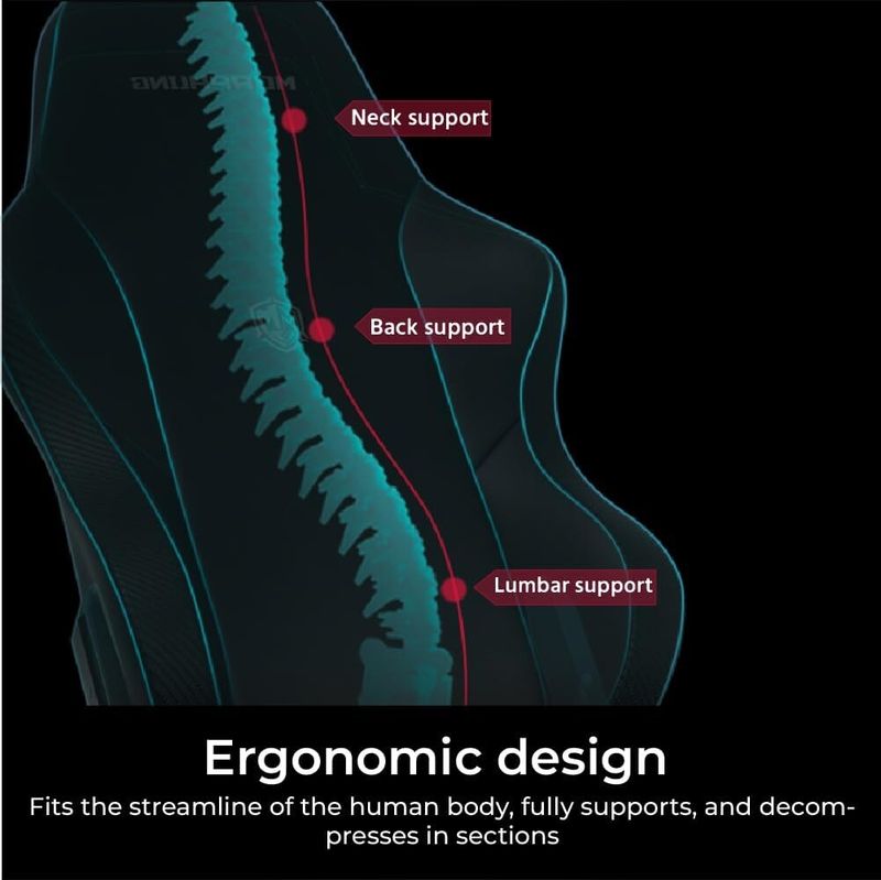 Gaming Chair – Dynamic Lumbar Support & Plush Seat, 360° Swivel Ergonomic Chair For Office & Gaming (Pink/White)_voghion.com