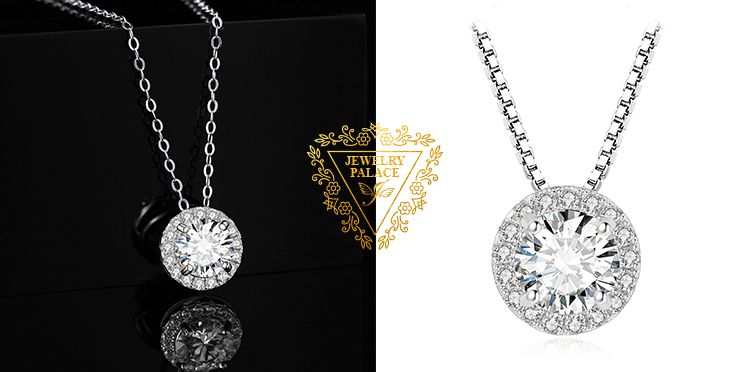 Vendite calde JewelryPalace Cross Sideway Sterling Sier Cubic Zirconia Collana con ciondolo per donna Placcato oro rosa giallo Nessuna catena_voghion.com