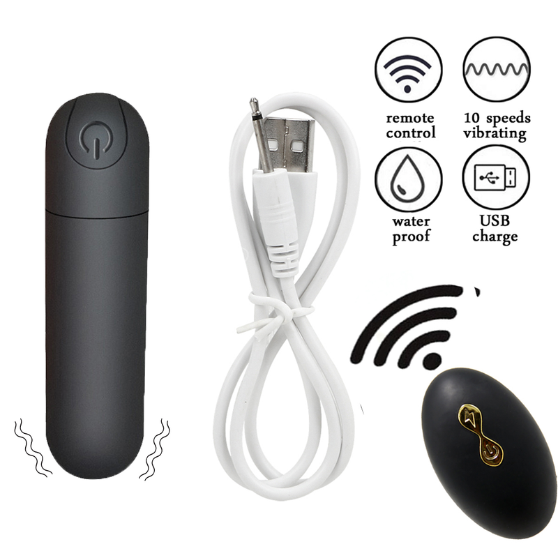 Slipjes 10 Trilfunctie Draadloze afstandsbediening Oplaadbare Bullet Vibrator Strap-on Ondergoed Vibr_voghion.com