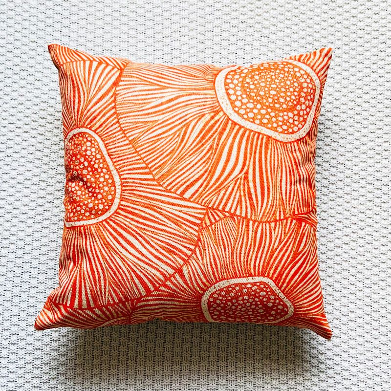 Funda de almohada con estampado de flores y plantas frescas pequeñas de lino encriptado especial transfronterizo para el hogar_voghion.com