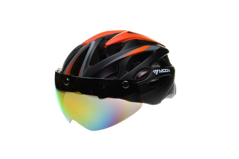 Casque de vélo cross-border, lunettes de protection, forme intégrée, montagne, route, voiture, tête magnétique, équipement de conduite_voghion.com