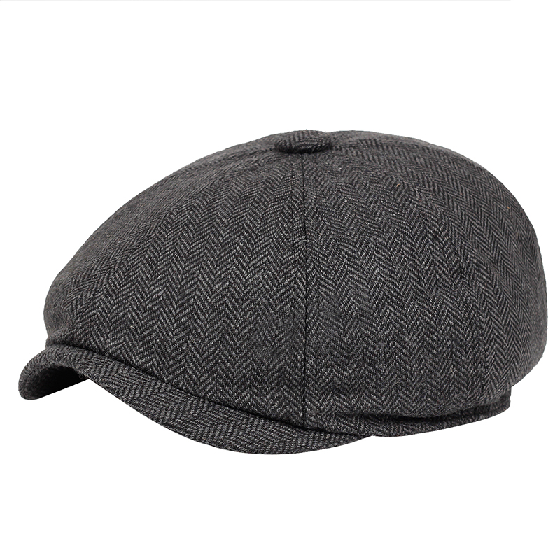 Vintage Mænd Casual Newsboy Hat Forår Sommer Retro Baskerhat Vilde Casual Hatte Unisex ottekantet kasket Mode Hip Hop Caps_voghion.com