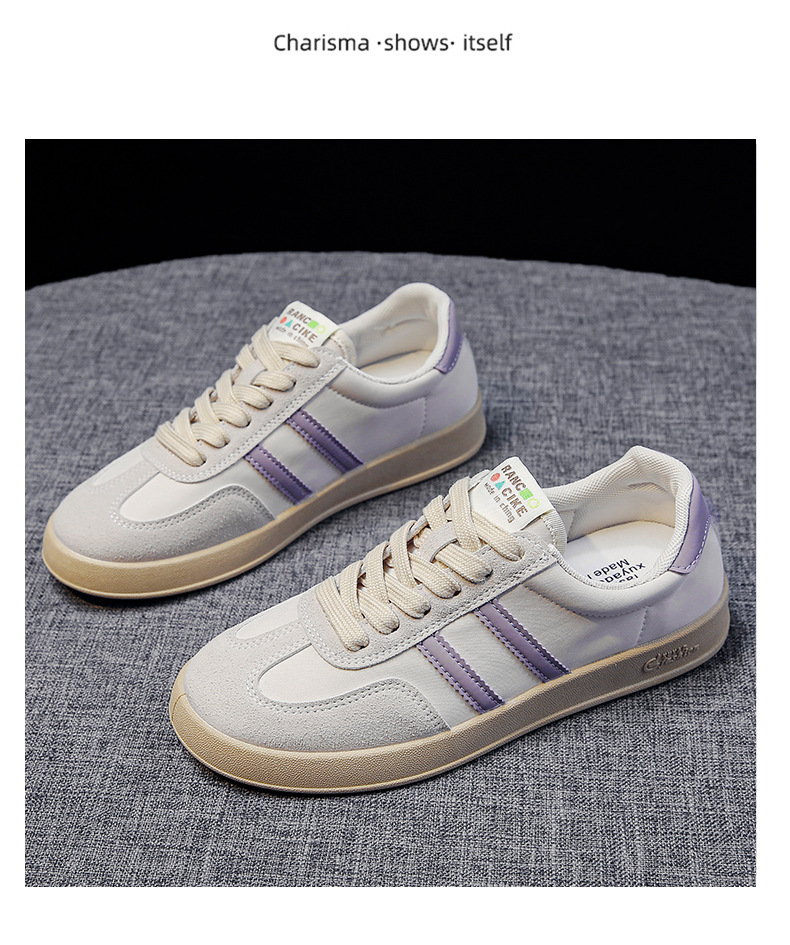 Forrest Gump Small White Shoes Female Ins Tide 2023 Spring New Comfortable casual German training shoes flat bottom sports breathable sneakers_voghion.com