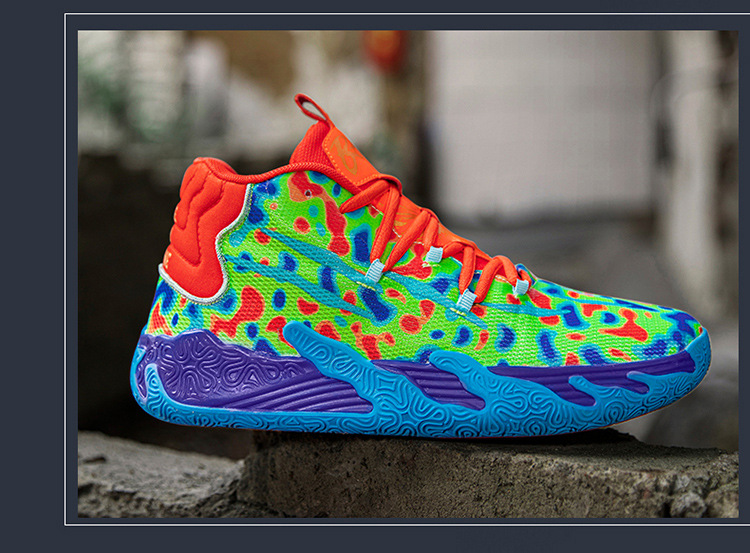 Zapatillas deportivas de baloncesto para estudiantes varones, prácticas zapatillas deportivas para niños con suelo de cemento que absorben los golpes, resistentes al desgaste y antideslizantes_voghion.com