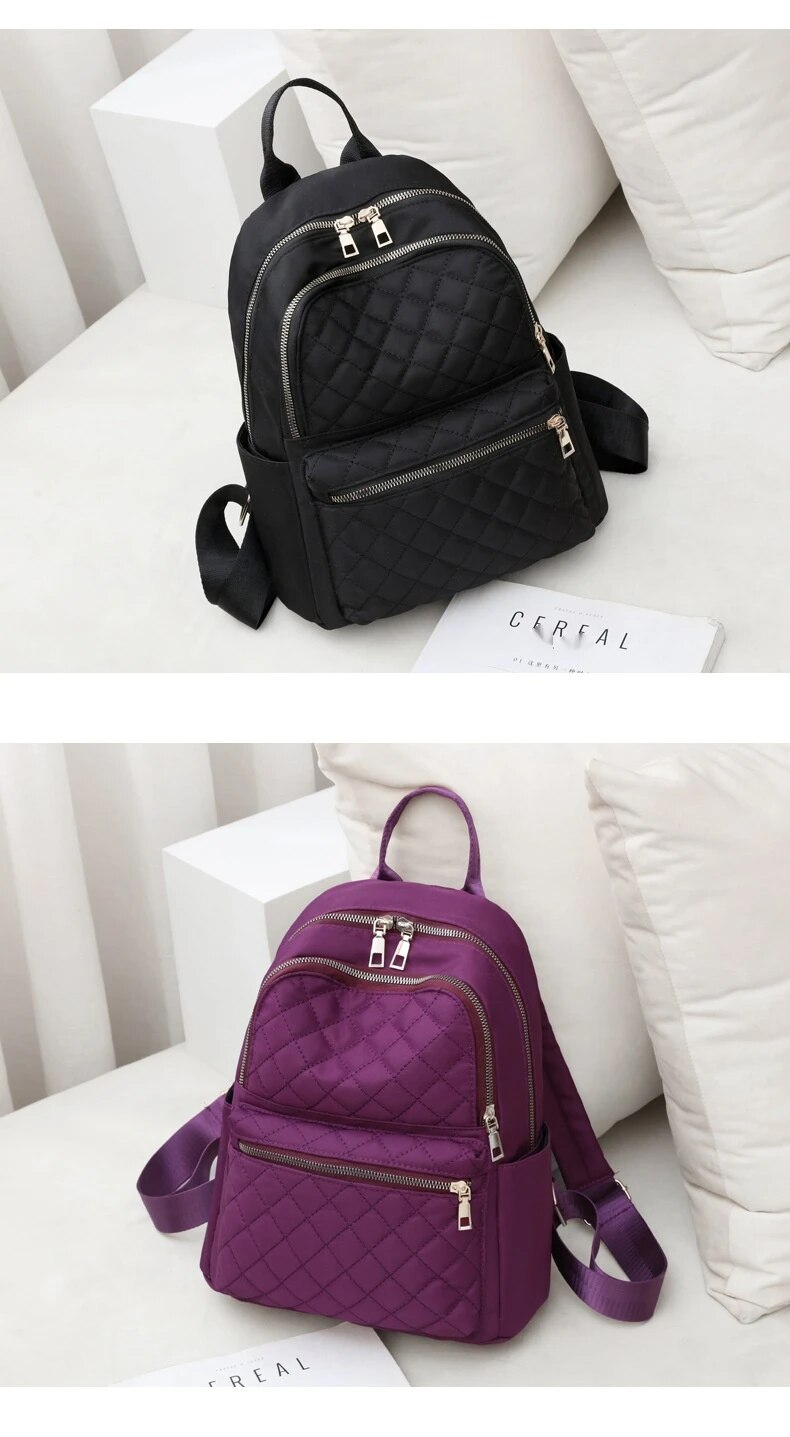 Nuovo zaino in tessuto Oxford più venduto Versione coreana Borsa da donna zaino in tela da viaggio semplice e alla moda_voghion.com