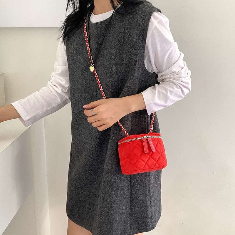winter New Mini Shoulder Box Fashion Lipstick Chain Bag, Crossbody Bag Small Fragrant Wind With Diamonds_voghion.com