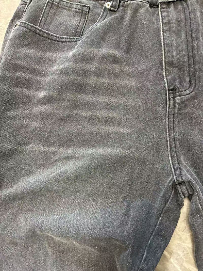 25e herfst Cross Border Europese en Amerikaanse heren retro gewassen geborduurde rechte jeans_voghion.com