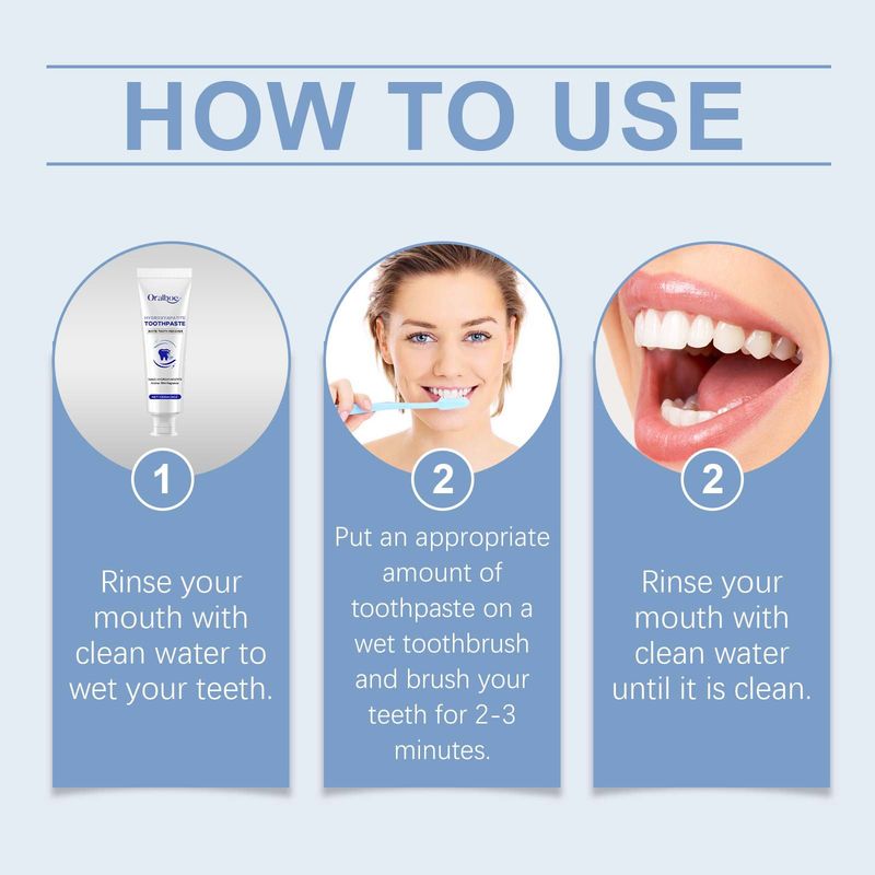 Dentifricio alla menta per la pulizia dei denti, la cura dell'igiene, la cura orale fresca e lucida e denti belli_voghion.com