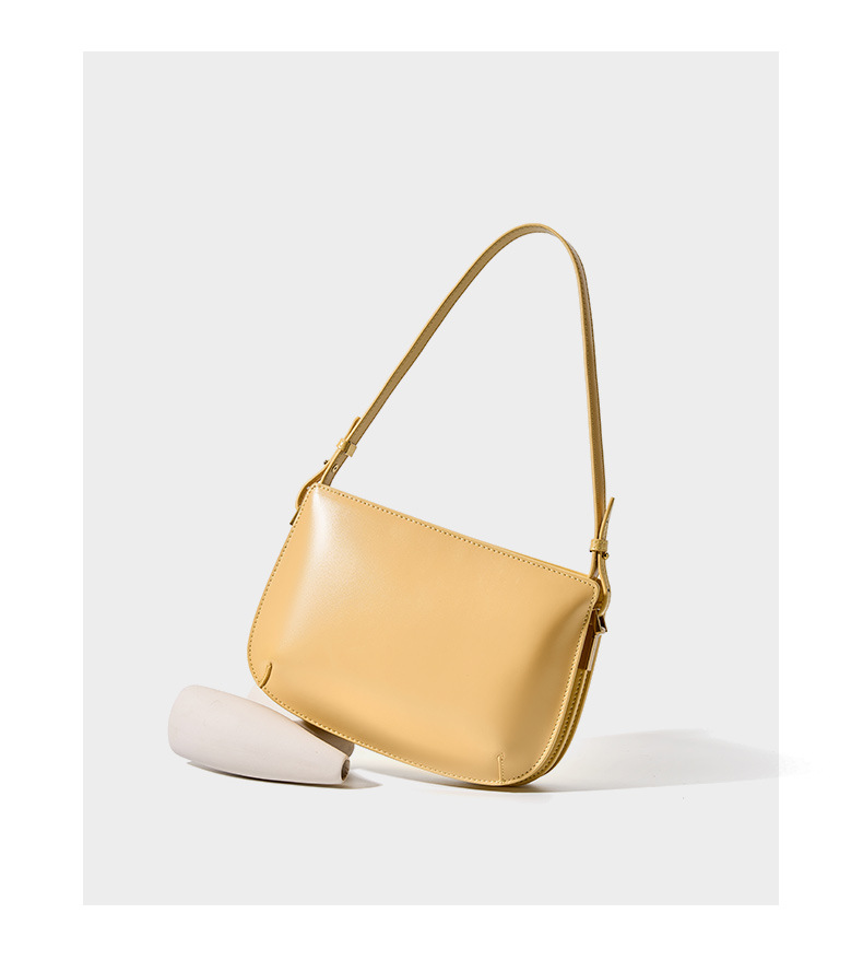 Elegante leren damestas onder de arm - Echte koeienhuid crossbody schoudertas met ritssluiting, stijlvol en veelzijdig voor dagelijks gebruik_voghion.com