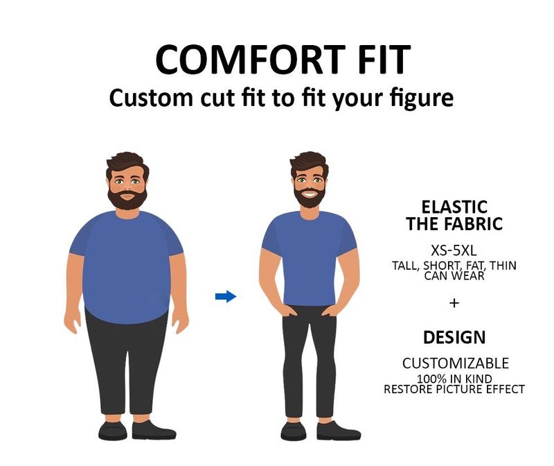 3D Digitaldruck Revers Poloshirt Casual Herren Reißverschluss Kurzarm_voghion.com