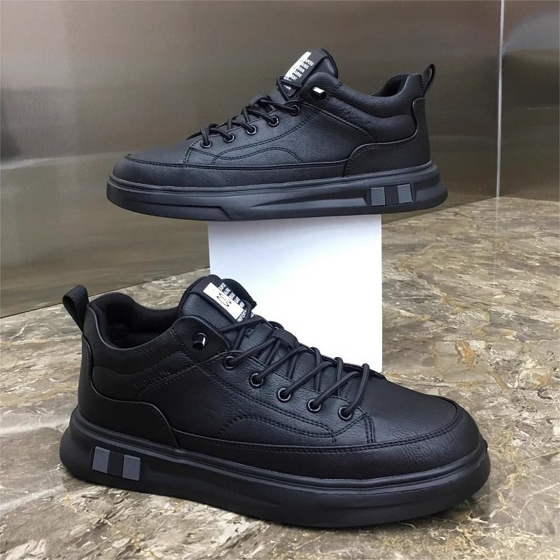 Scarpe uomo nuove mid-help nere tutte nere scarpe in pelle_voghion.com