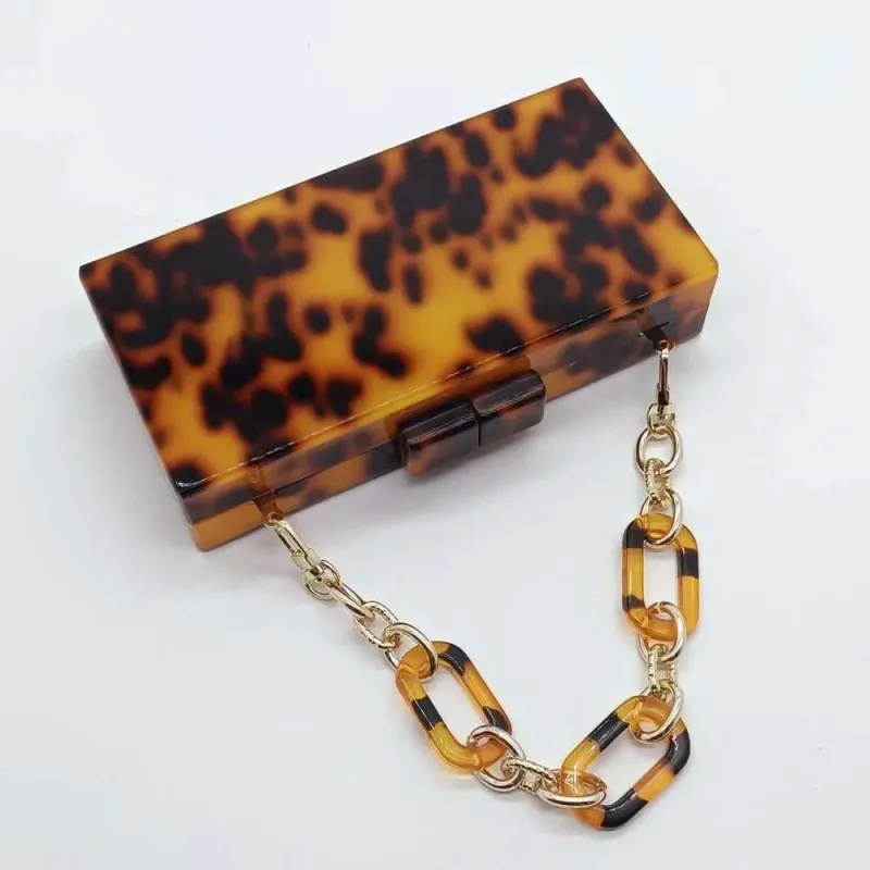 2022 Summer Evening Amber Color Trendy Acrylic Shoulder Chain Bag For Women_voghion.com
