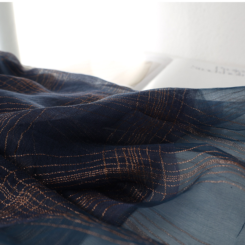 r autumn and winter new version of silk blended scarf female mulberry silk gold and silver silk long shawl dual-use silk scarf_voghion.com