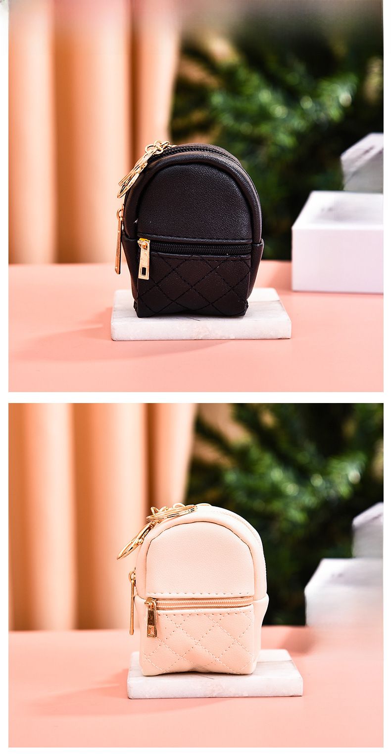 Nei Mini PU Mënz Portemonnaie Mini léif kleng Rucksak Schlësselfach Datenkabel Lippenstift Späicherbeutel Fabréck Grousshandel_voghion.com