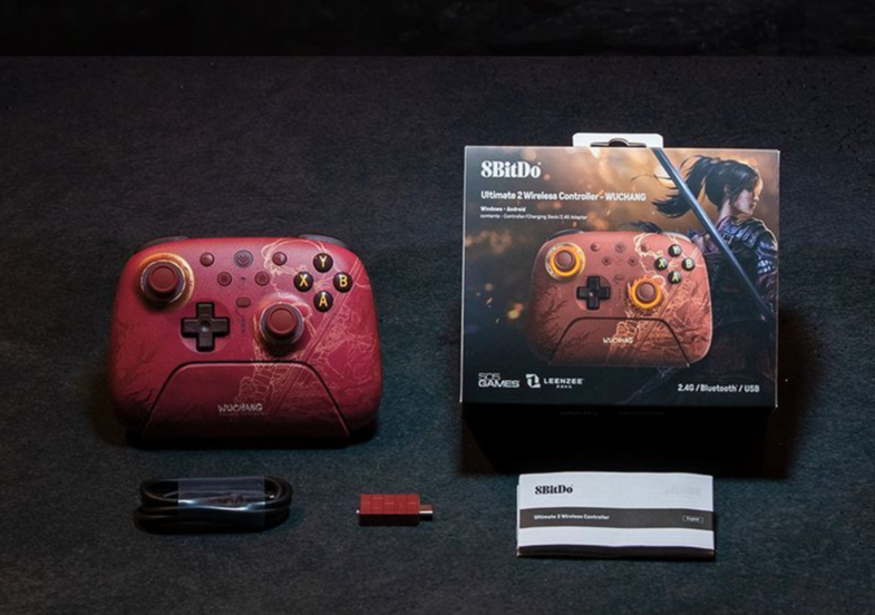 8BitDo Mingmo Collaboration Wireless Game Controller für PC Steam Motion Sensing Android RGB Drei-Modus Dual-Cut Trigger_voghion.com