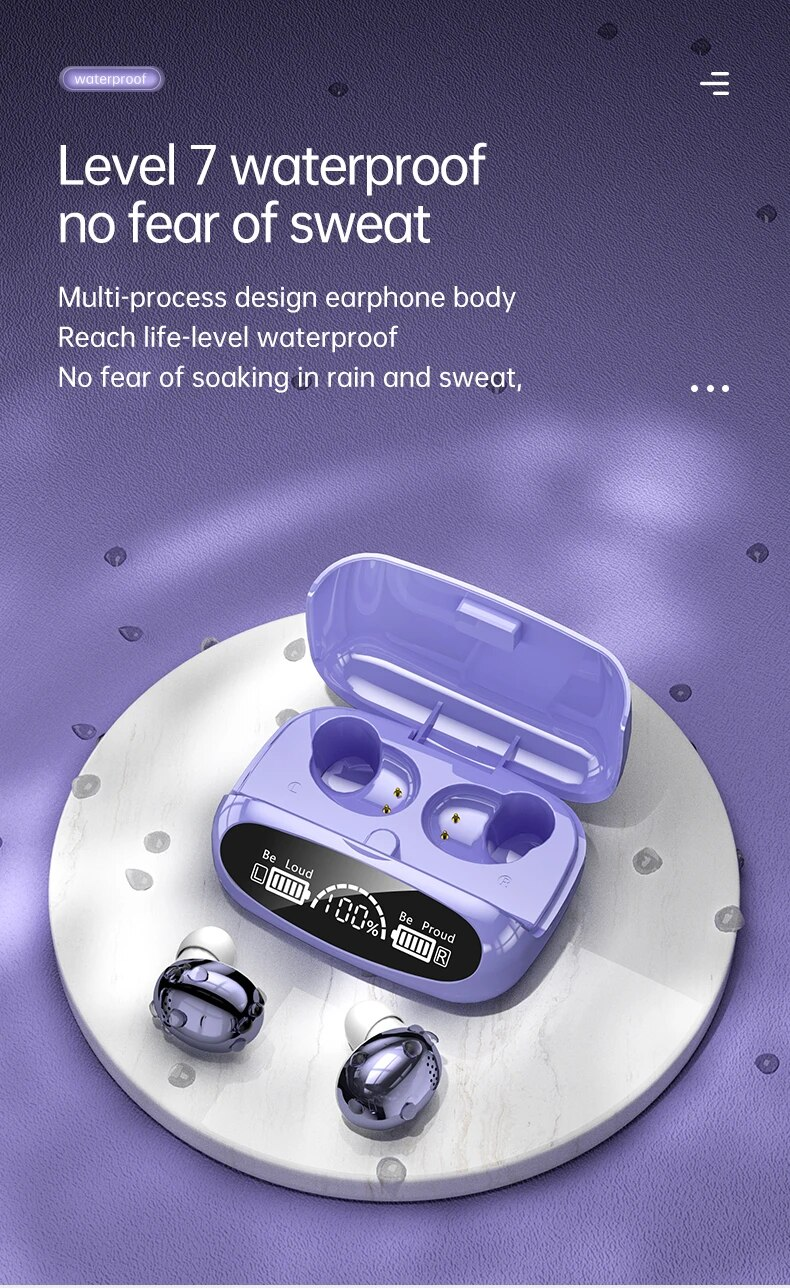 M32 Wireless Binaural Digital Display Large Touch Noise Reduction Low Delay TWS Bluetooth Headset_voghion.com