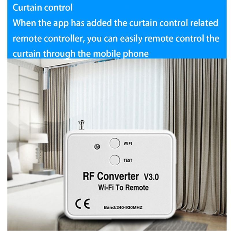 Átalakító Rf rádiófrekvenciás Wifi távirányító 240-930Mhz intelligens otthoni garázskapuhoz_voghion.com