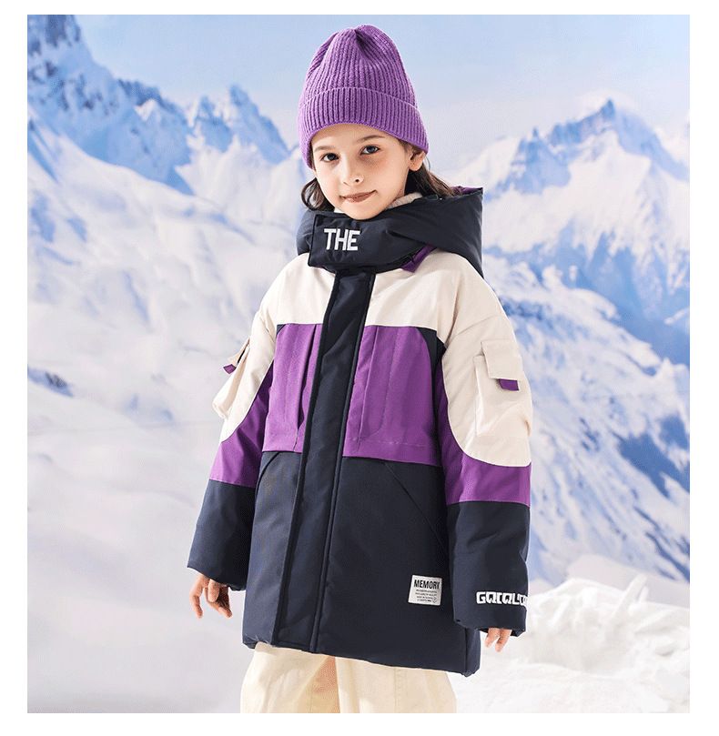 "Premium Kids Down Jacket For Boys & Girls - Warm Mid-Length Winter Coat With Stylish Design, Available In Multiple Colors & Sizes (110-170cm)"_voghion.com