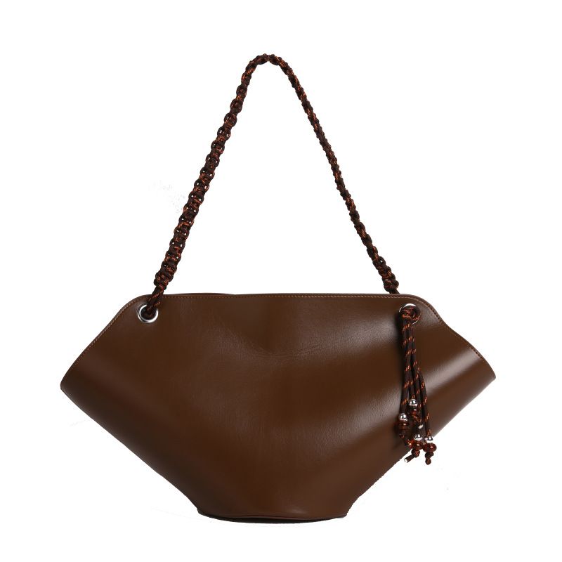 Borsa a tracolla in pelle di vacchetta semplice e casual da donna, da ascella, 2024, nuova moda, versatile, grande capacità_voghion.com