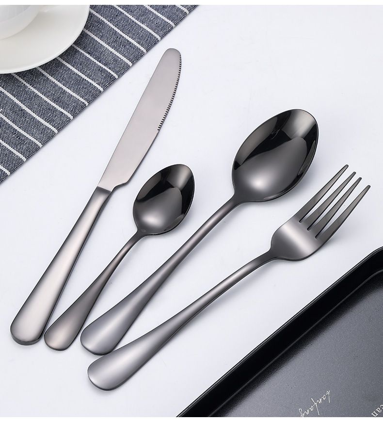Stainless Steel Cutlery Set Creative 24 Piece Gift Box Western Steak Knife Fork And Spoon_voghion.com