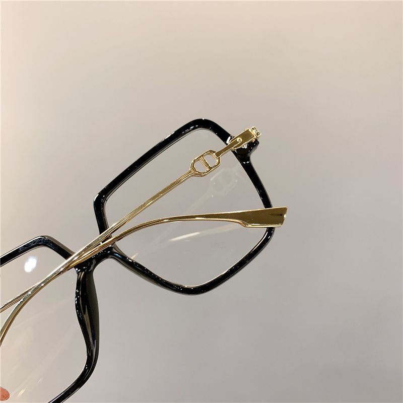 Fashion Fashion Oversized Square Eyewear Retro Women's Anti-blue Light Bloking Metal Frame Gla Trend Optical Computer_voghion.com
