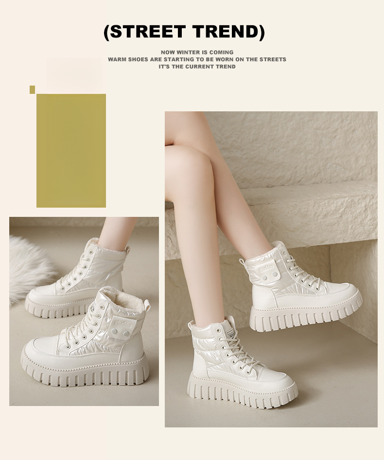 Scarpe da donna in cashmere da donna stivali caldi scarpe di cotone spesso stivali da neve_voghion.com