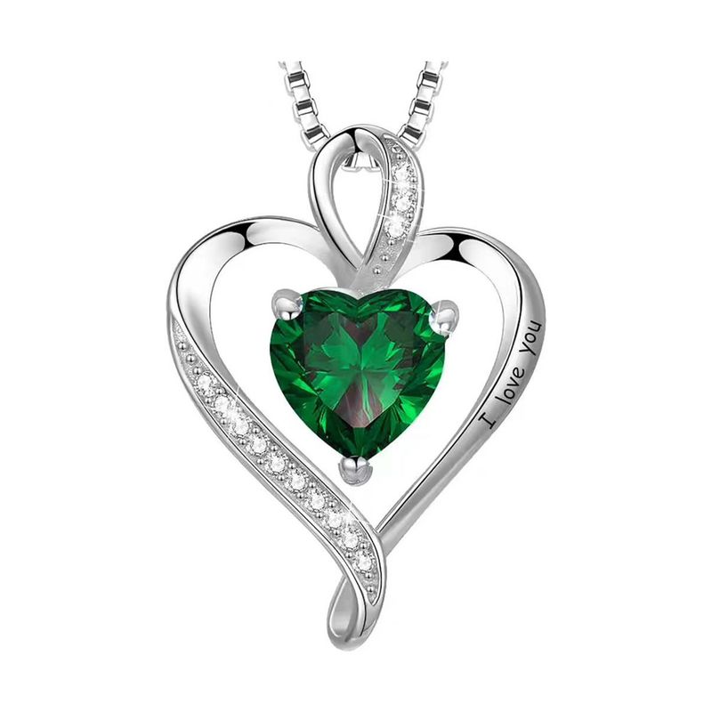 12 Farbanhänger unendliche Liebe Form Diamant kreative Schmuck Halskette_voghion.com