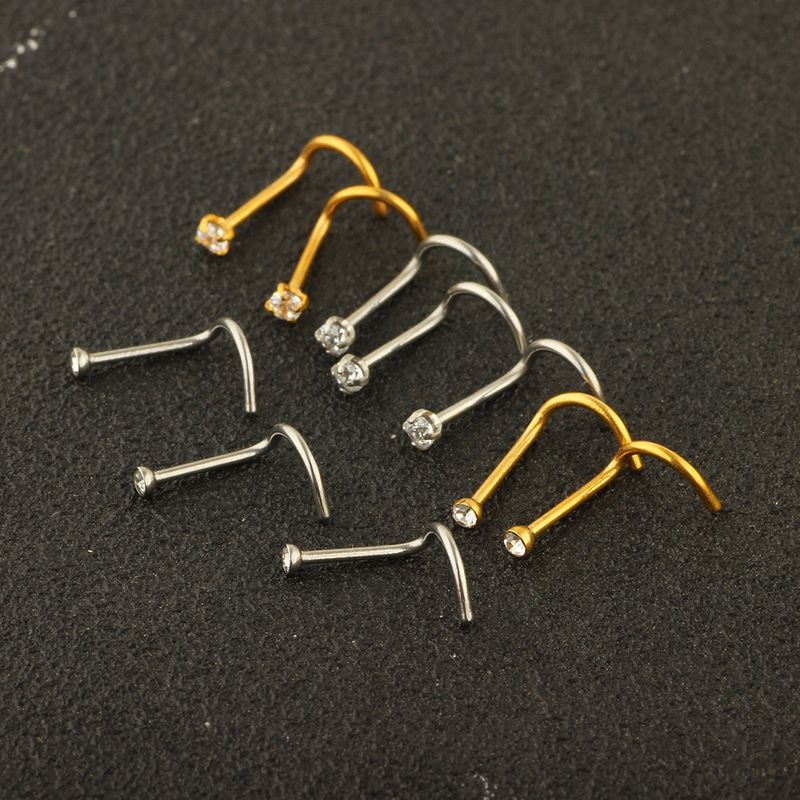 Set di piercing per il corpo Gioielli in acciaio inossidabile Anelli per il naso Orecchini personalizzati_voghion.com