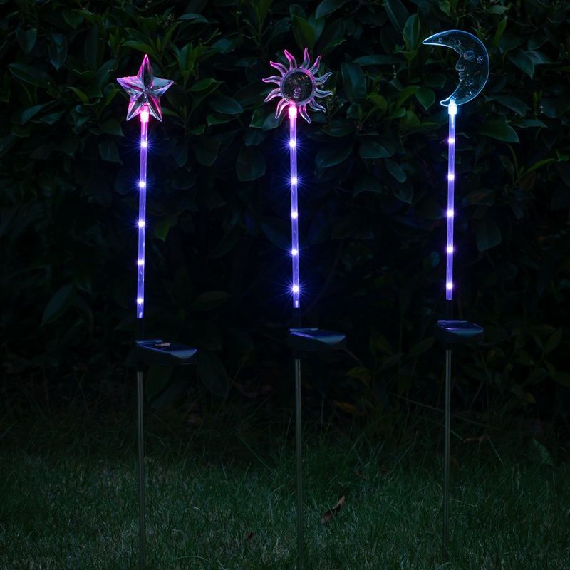 New Solar 6LED Star Moon Sonn Ground Plug an Dekoratioun Landschaft Gaart Bannenhaff Lawn Light_voghion.com