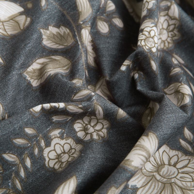 Gebürstetes Spannbettlaken-Set mit nordischem Blumenmuster – Hochwertiger elastischer Bettvolant mit botanischen Mustern, ultraweicher Mikrofaserstoff, verschiedene Größen erhältlich_voghion.com