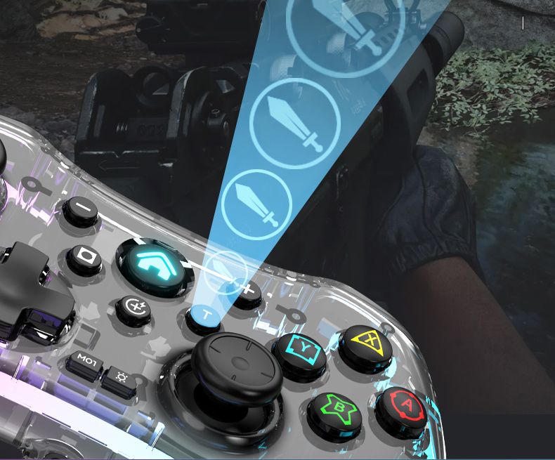 Wireless Blue-Tooth Game Handle PC Computer S03 Black Myth Wired Hall Trigger Double Notebook Steam_voghion.com
