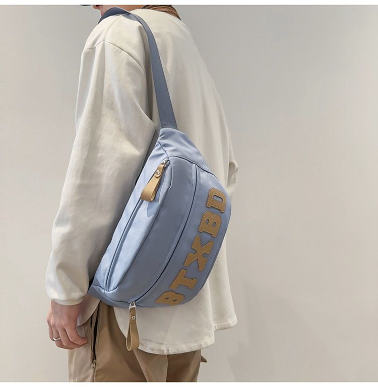 Frauen Männer Brust Taschen Nylon Schulter Crossbody für Telefon 2023 Koreanische Sport Taille Tasche Mode Student Hip Sack Fanny Pack_voghion.com