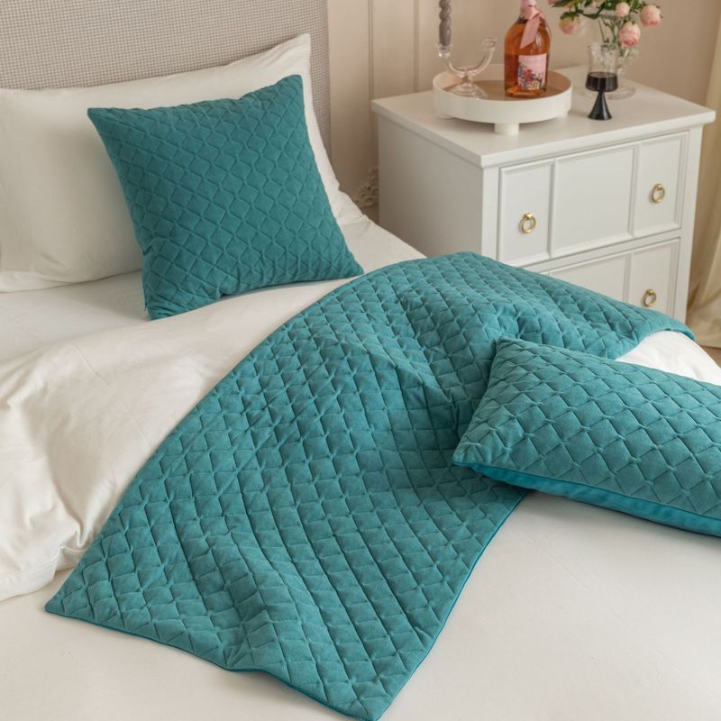 Semplice modello olandese in velluto ultrasonico a rombi per hotel, hotel, casa, letto, asciugamano, bandiera_voghion.com
