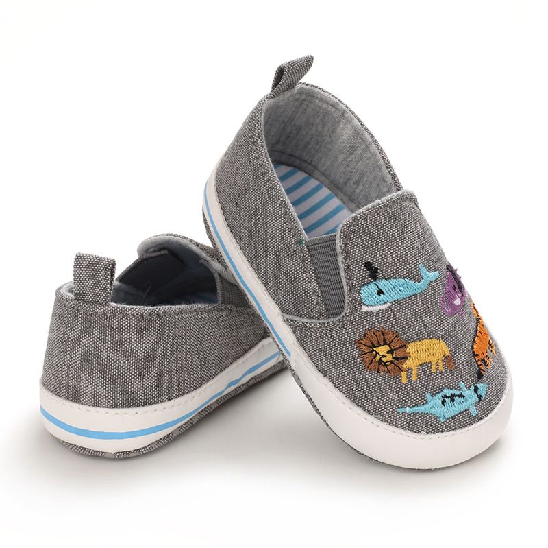 Mother & Kids Spring and autumn 0-1 year old baby cartoon canvas shoes_voghion.com