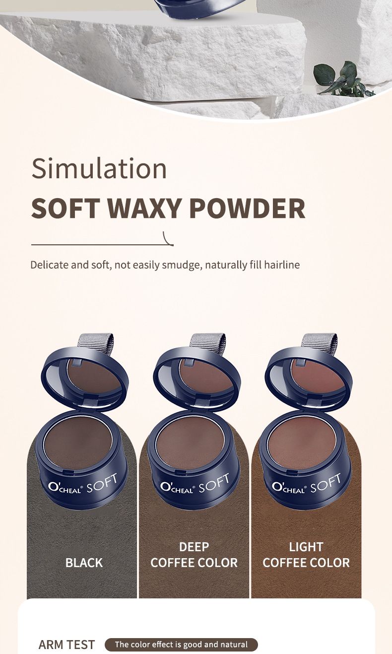 OCHEAL Hairline Artifact Contour Filled Forehead Hairline Mud Hair Modification Shadow Powder Waterproof And Sweatproof Soft Mist Three Color Hairline_voghion.com