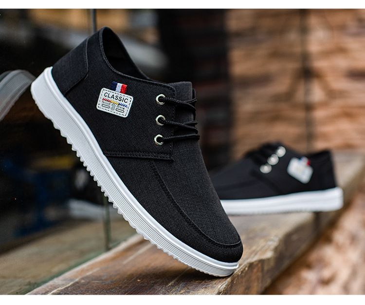 Canvas für Herren Leichte Slipper Flache Sommer Klassische Halbschuhe Freizeitschuhe Atmungsaktive Wanderschuhe Herren Sneakers_voghion.com
