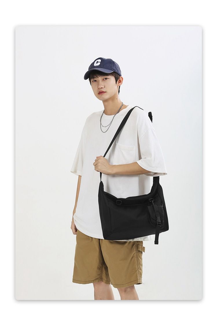 Sports Style Casual Messenger Bag Women's Large Capacity Bag Commuter Shoulder Satchel_voghion.com