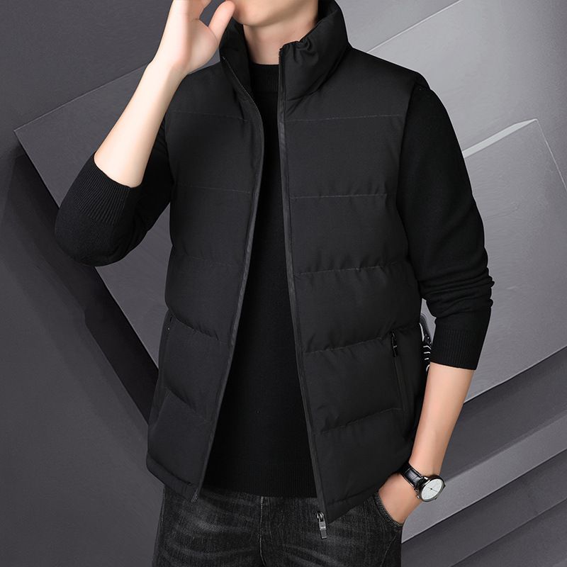 Gilet da uomo di alta qualità, gilet in cotone caldo alla moda per autunno e inverno, giacca senza maniche con stampa_voghion.com