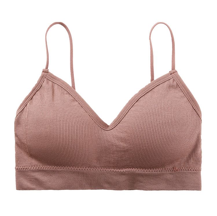 Women's Intimates Beautiful Back Wrap Top Without Steel Ring To Prevent Exposure Bottoming V Neck Ladies Camisole Bra_voghion.com