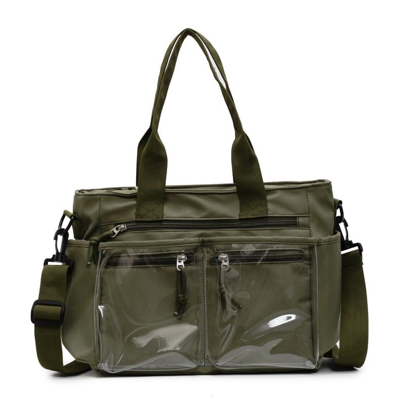 Borsa a tracolla da donna, versatile, nuova versione estiva coreana, trasparente, di grande capacità_voghion.com