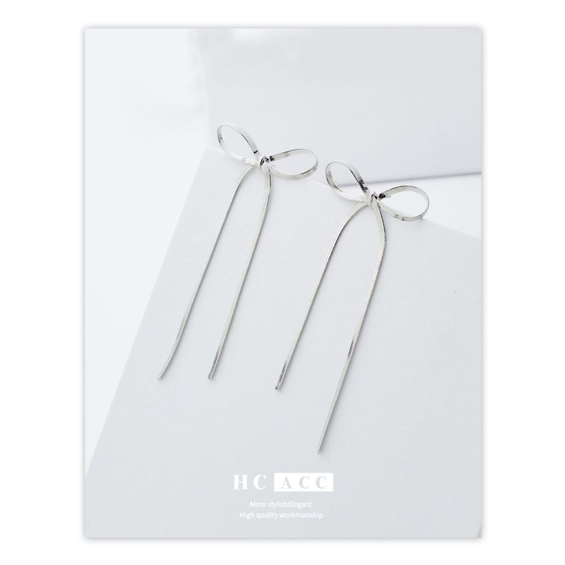 Quastenschleifen-Ohrringe für Damen, Nischen-High-End-Ohrringe, lange Quastenohrringe, Schmetterling_voghion.com