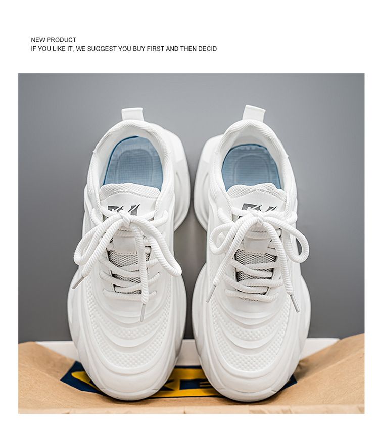 Baskets mode homme - Chaussures légères et antidérapantes pour papa, idéales pour la course à pied et les loisirs. Doublure en maille respirante, semelle épaisse et confortable._voghion.com