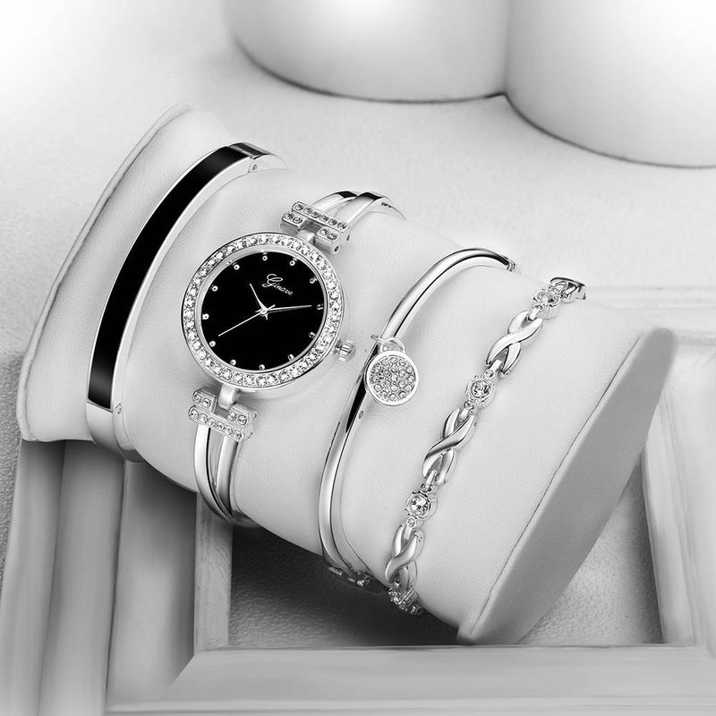 Vierteiliges Set Damenmode Quarzuhren_voghion.com
