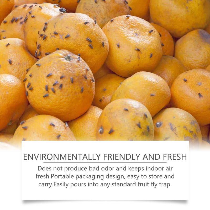 Yegbong Fruit Fly Trap Supplement Set, Fruit Fly Lure Water Physical Trap Fruit Fly Trap Agent_voghion.com