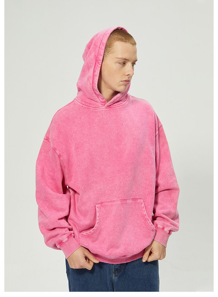 Vintage-Hoodie aus gewaschener Baumwolle mit Wachsfärbung – Streetwear-Oversize-Pullover für Herren, Retro-Distressed-Stil, weich und bequem_voghion.com